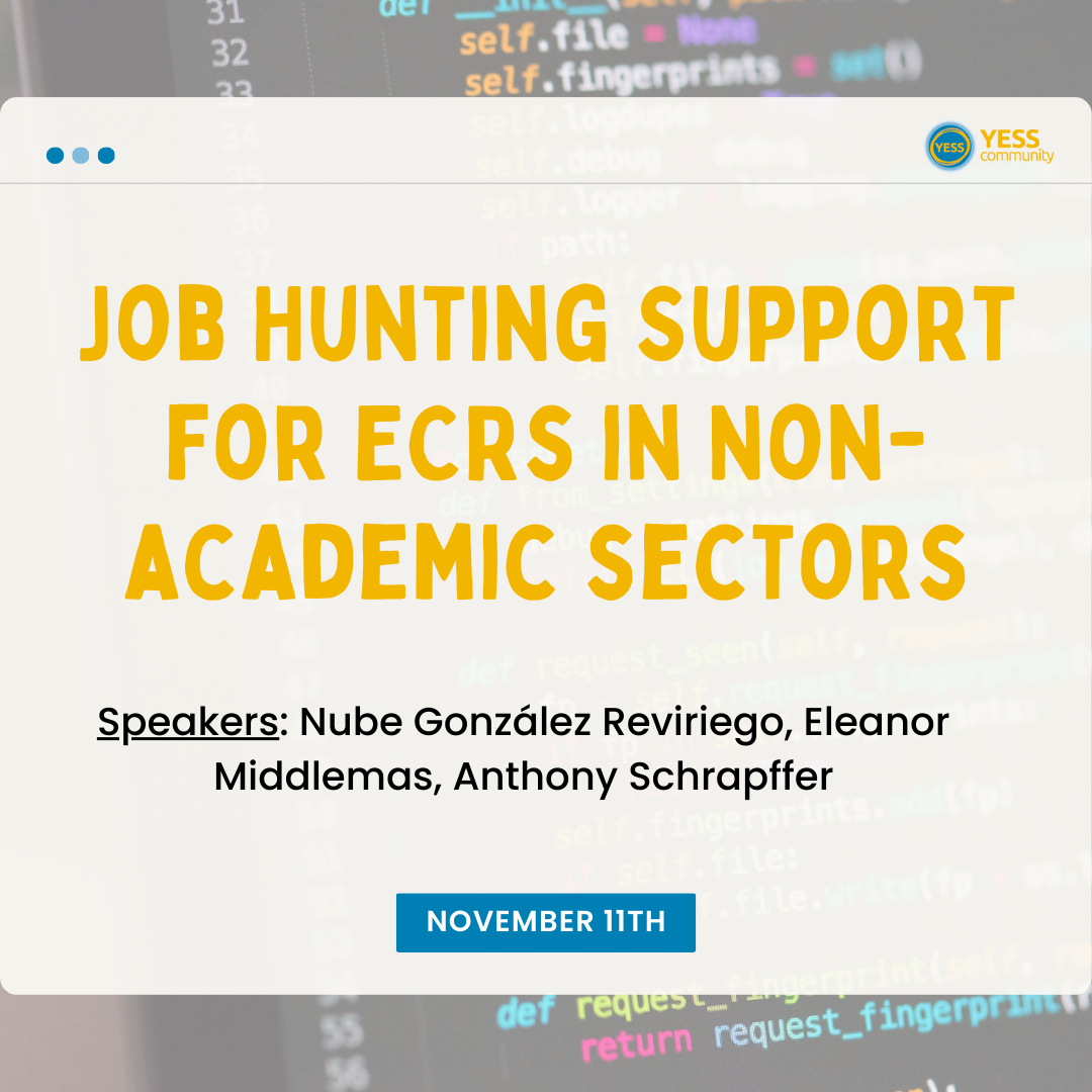 Webinar “Job hunting for ECRs in non-academic sectors”